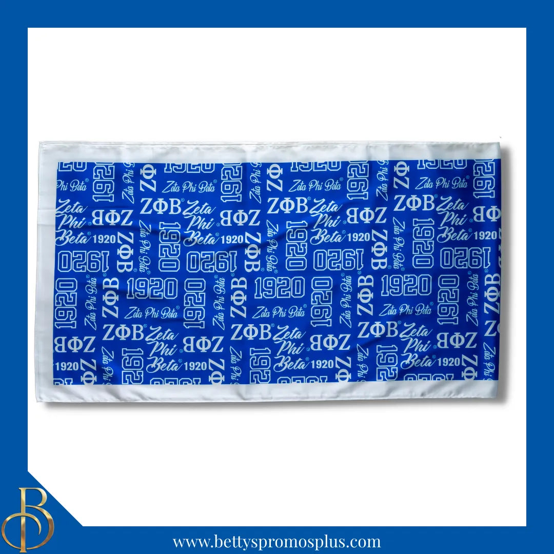 Zeta Phi Beta ΖΦΒ Signature Scarf-Zeta Phi Beta Paraphernalia-Zeta Phi Beta Scarf-Betty's Promos Plus
