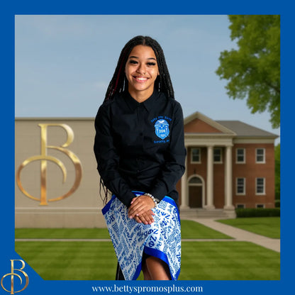 Zeta Phi Beta ΖΦΒ Signature Scarf-Zeta Phi Beta Paraphernalia-Zeta Phi Beta Scarf-Betty's Promos Plus