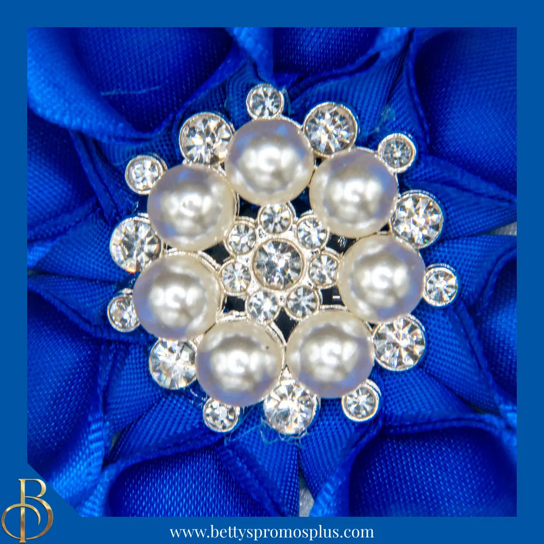Zeta Phi Beta ΖΦΒ Silk Flower Brooch-Zeta Phi Beta Paraphernalia-Zeta Phi Beta Lapel Pin-Betty's Promos Plus