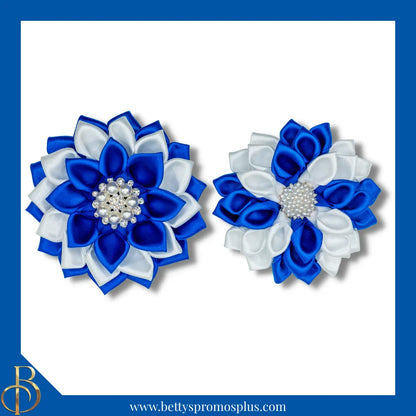 Zeta Phi Beta ΖΦΒ Silk Flower Brooch-Zeta Phi Beta Paraphernalia-Zeta Phi Beta Lapel Pin-Betty's Promos Plus