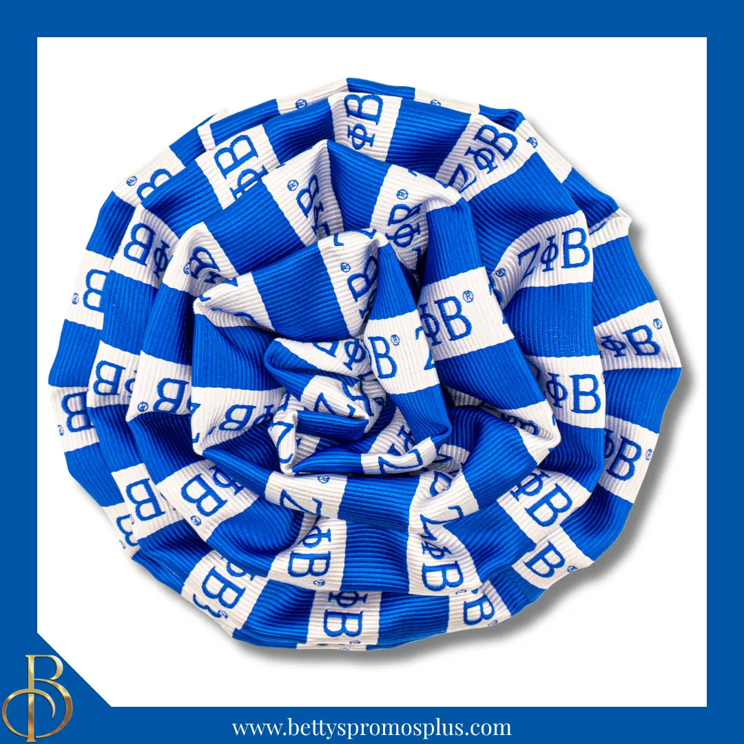 Zeta Phi Beta ΖΦΒ Silk Flower Lapel Pin-Blue-Zeta Phi Beta Paraphernalia-Zeta Phi Beta Lapel Pin-Betty's Promos Plus