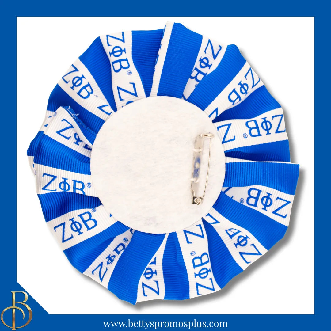 Zeta Phi Beta ΖΦΒ Silk Flower Lapel Pin-Zeta Phi Beta Paraphernalia-Zeta Phi Beta Lapel Pin-Betty's Promos Plus