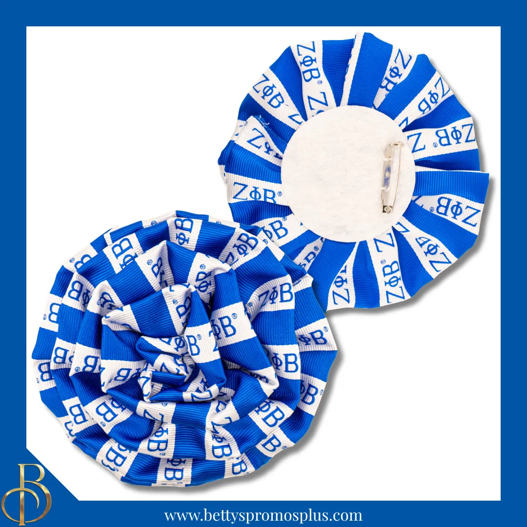 Zeta Phi Beta ΖΦΒ Silk Flower Lapel Pin-Zeta Phi Beta Paraphernalia-Zeta Phi Beta Lapel Pin-Betty's Promos Plus