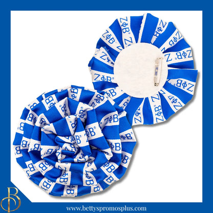 Zeta Phi Beta ΖΦΒ Silk Flower Lapel Pin-Zeta Phi Beta Paraphernalia-Zeta Phi Beta Lapel Pin-Betty's Promos Plus