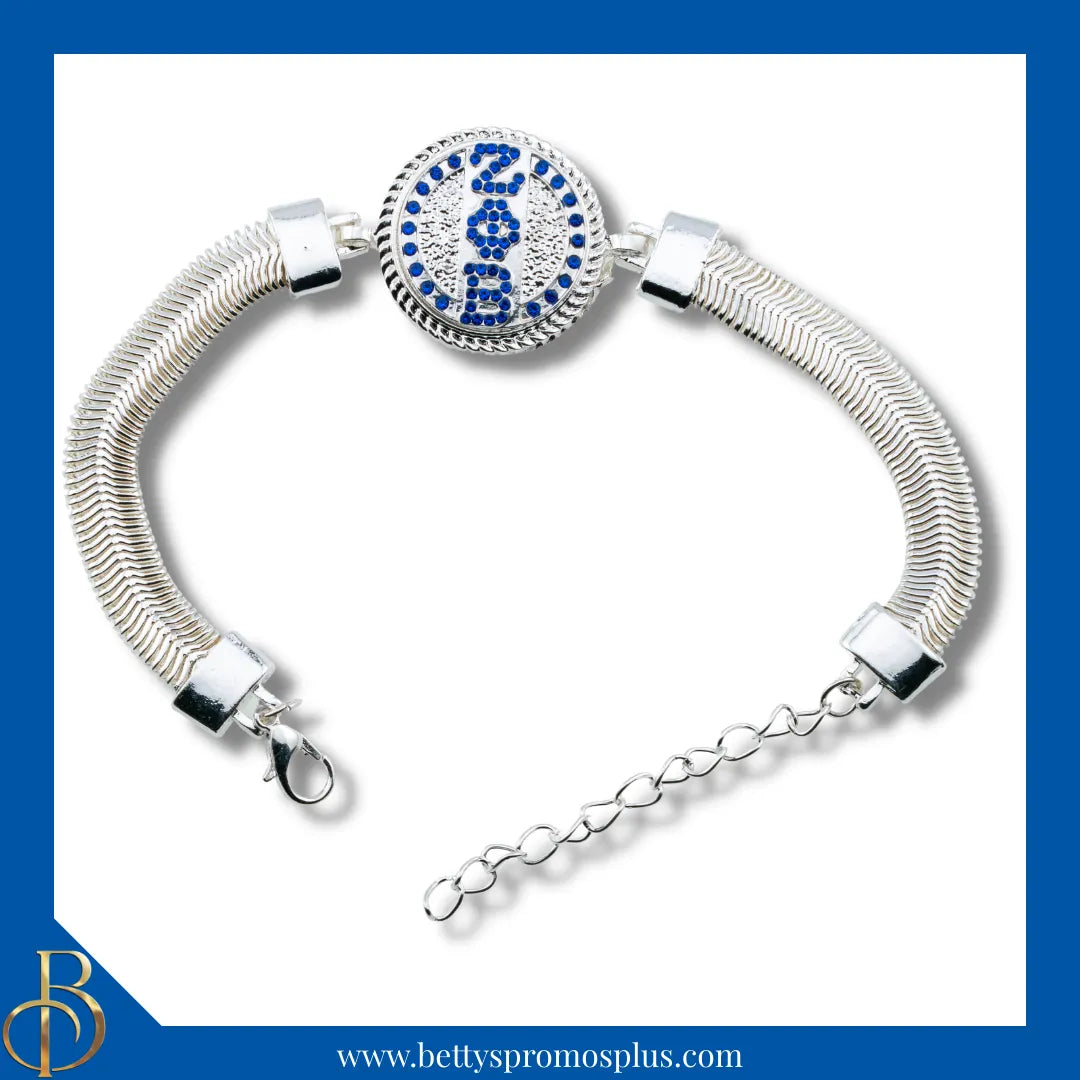 Zeta Phi Beta ΖΦΒ Snap Button Bracelet Jewelry with Interchangeable Snaps-Zeta Phi Beta Paraphernalia-Zeta Phi Beta Bracelet-Betty's Promos Plus