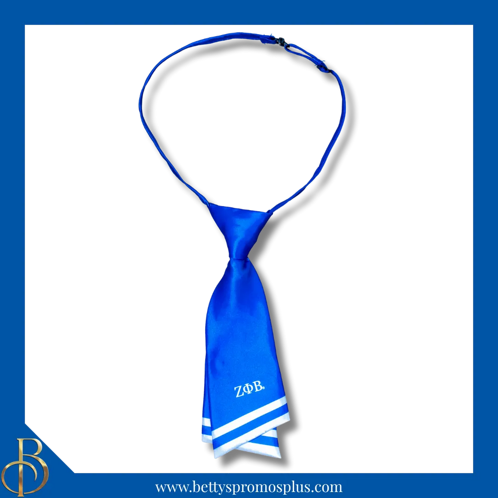 Zeta Phi Beta ΖΦΒ Striped Pre-Tied Adjustable Necktie – Betty's