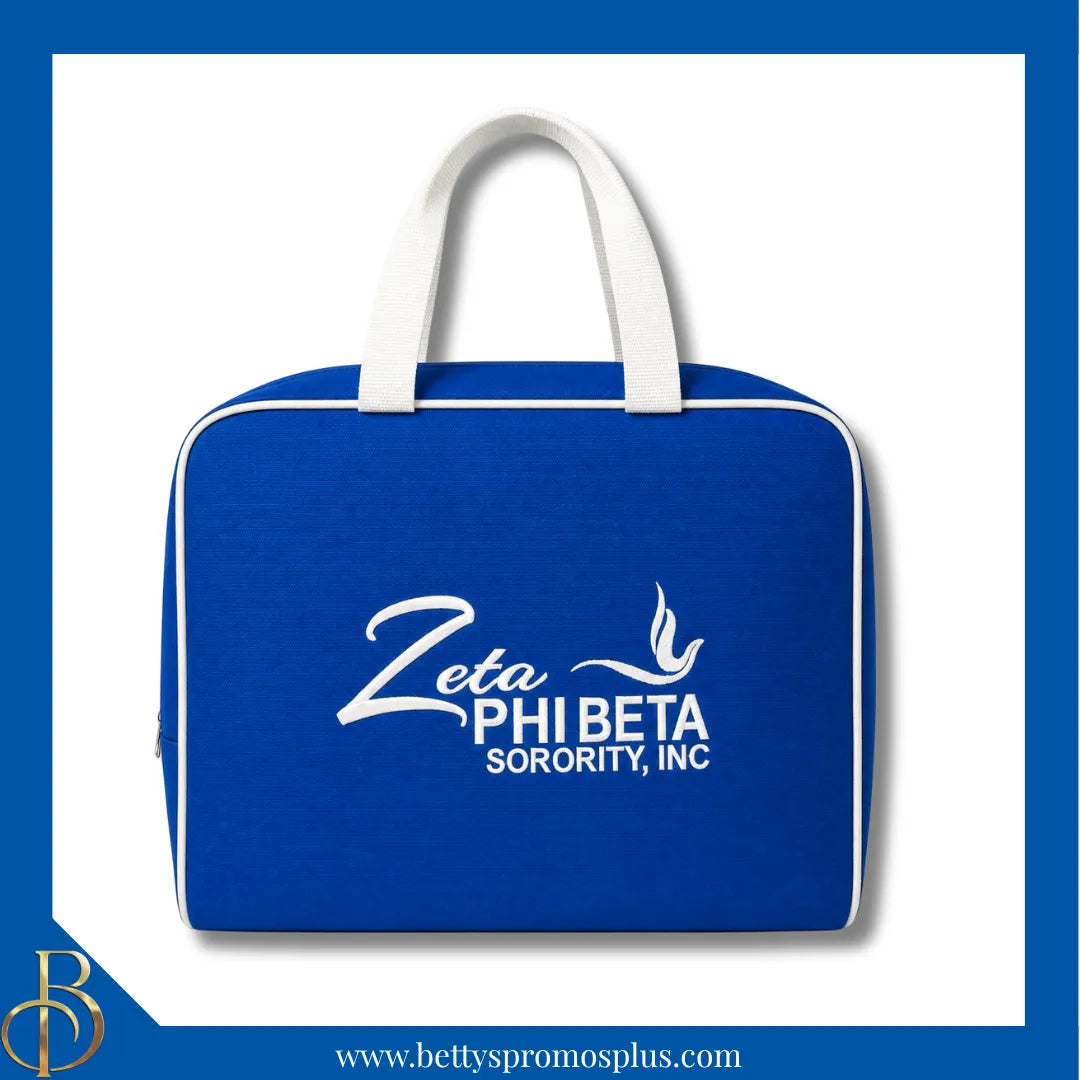 Zeta Phi Beta ΖΦΒ Toiletry Bag Set of 3 Makeup Travel Kit Bathroom and Luggage Organizer-Zeta Phi Beta Paraphernalia-Zeta Phi Beta Cosmetic Case-Betty's Promos Plus