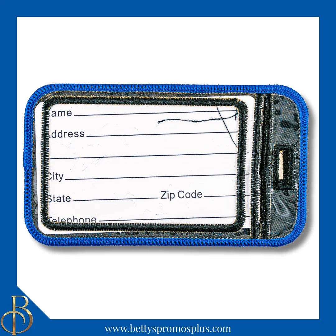 Zeta Phi Beta ΖΦΒ Z with Dove Embroidered Luggage Tag-Zeta Phi Beta Paraphernalia-Zeta Phi Beta Luggage Tag-Betty's Promos Plus