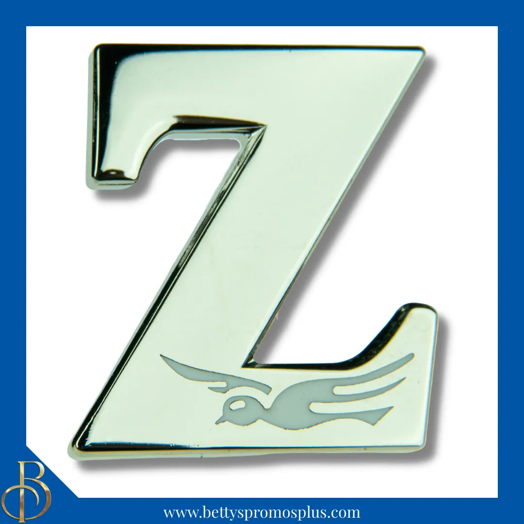 Zeta Phi Beta ΖΦΒ Z with Dove Sorority Lapel Pin-Silver-Zeta Phi Beta Paraphernalia-Zeta Phi Beta Lapel Pin-Betty's Promos Plus