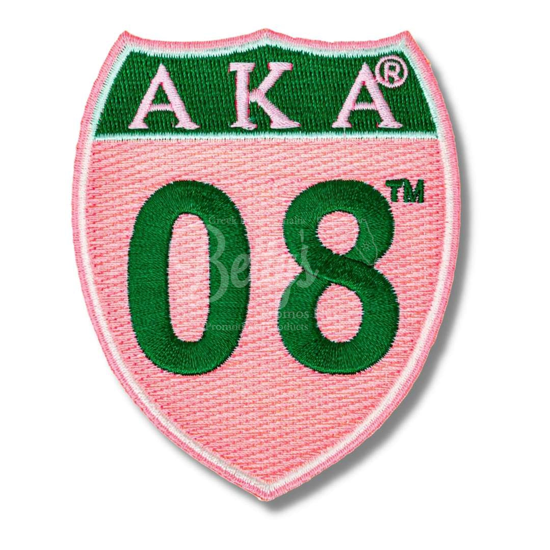 Alpha Kappa Alpha AKA Embroidered Crest Sew-On Chenille Patch