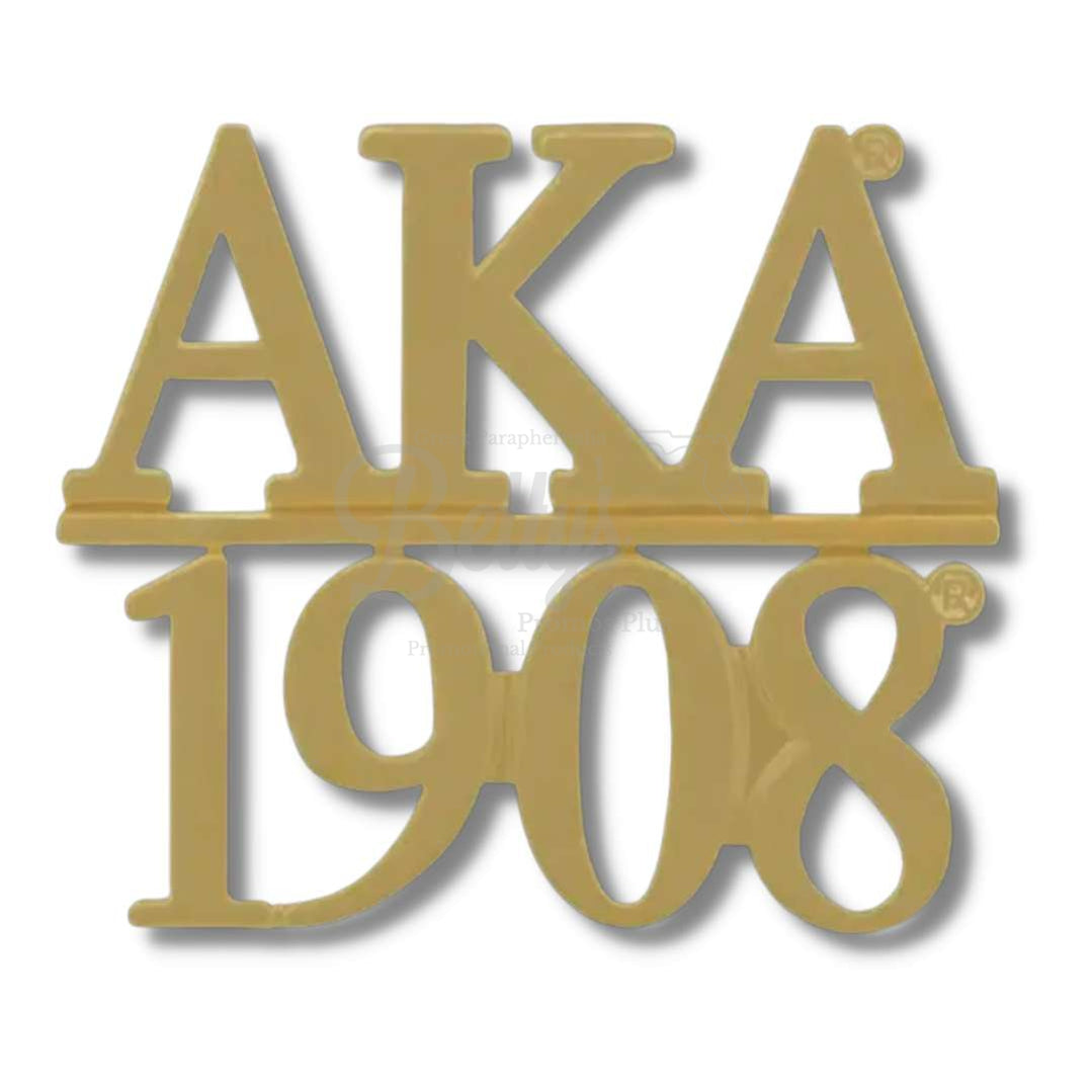 Alpha Kappa Alpha AKA 1908 Greek Lapel PinGold-Betty's Promos Plus Greek Paraphernalia