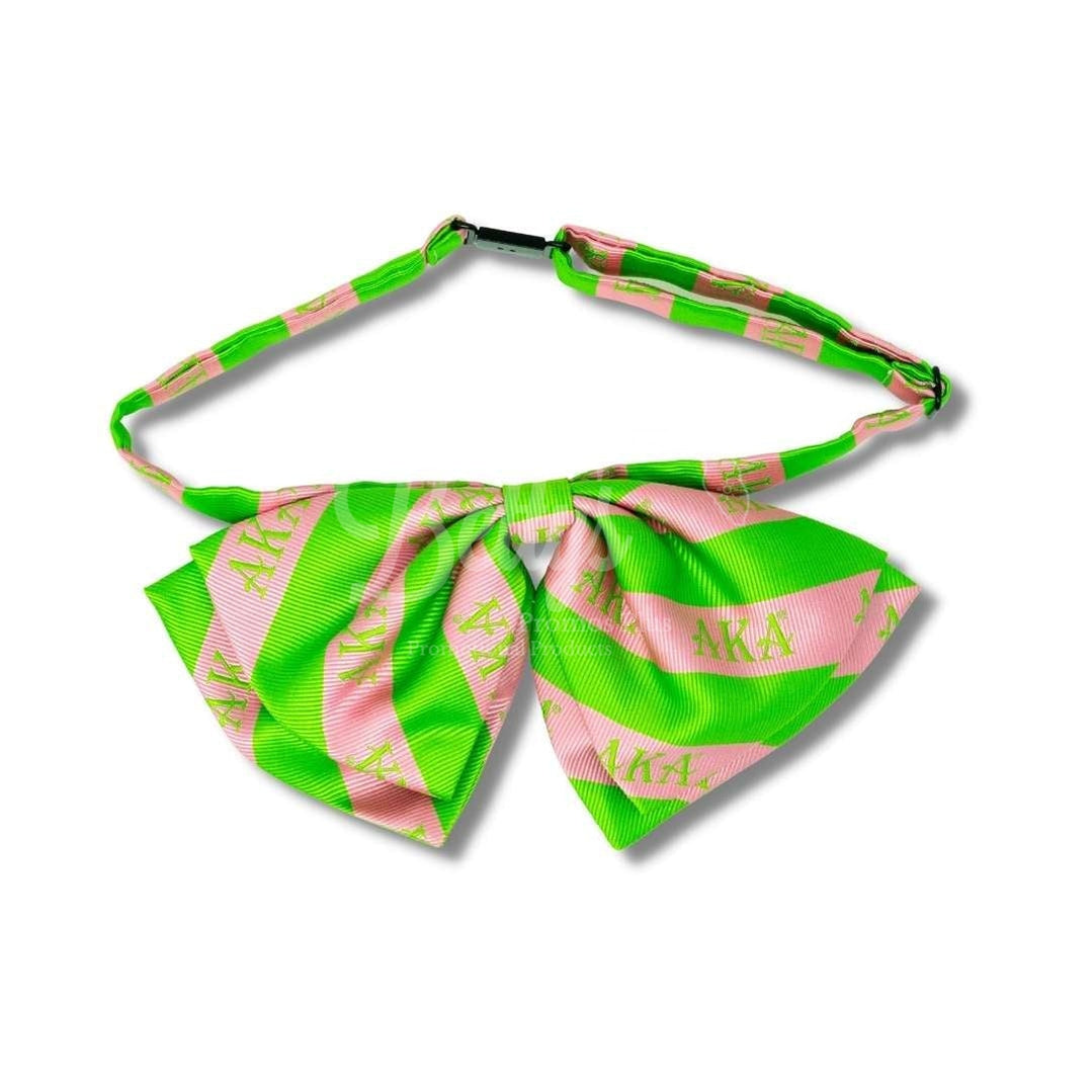 Alpha Kappa Alpha AKA Greek Letters Floppy Bowtie Dress Shirt Bow TieApple Green-AKA Letters-Betty's Promos Plus Greek Paraphernalia