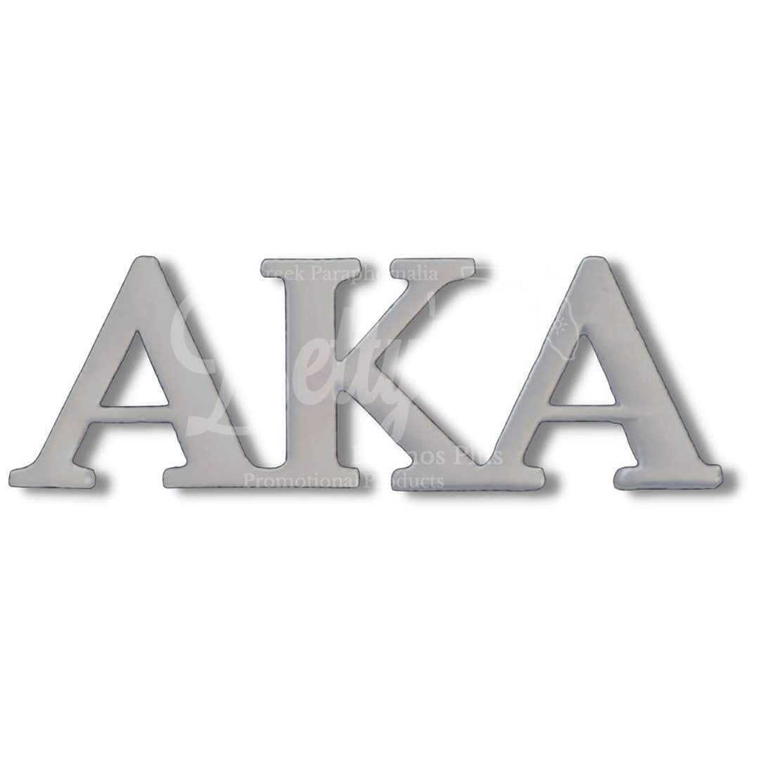 Alpha Kappa Alpha AKA Greek Letters Greek Lapel PinSilver-Betty's Promos Plus Greek Paraphernalia
