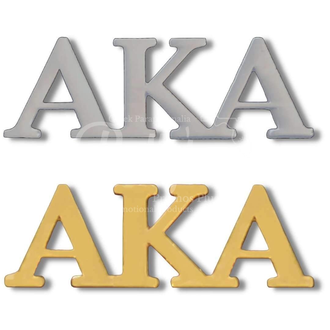 Alpha Kappa Alpha AKA Greek Letters Greek Lapel Pin-Betty's Promos Plus Greek Paraphernalia