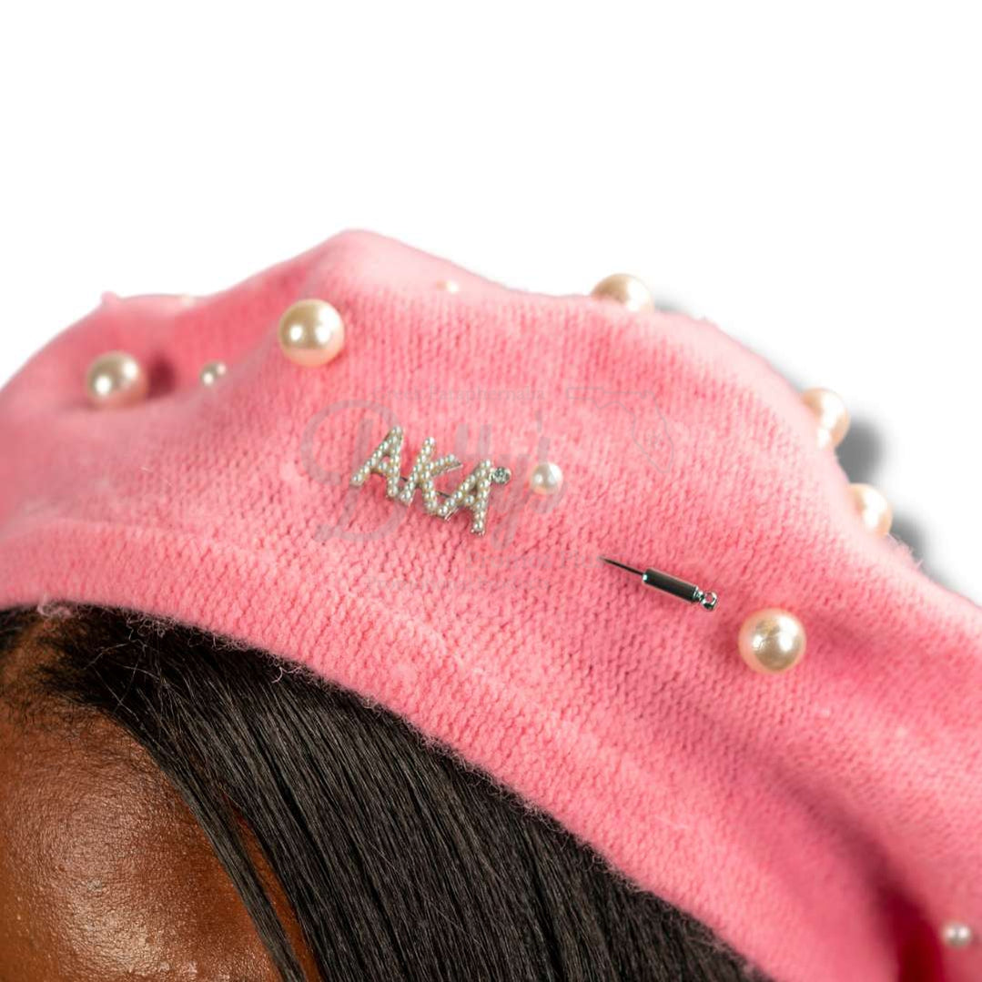 Alpha Kappa Alpha AKA Pearl Hat Pin for Fedoras, Caps, Berets, & Tams-Betty's Promos Plus Greek Paraphernalia