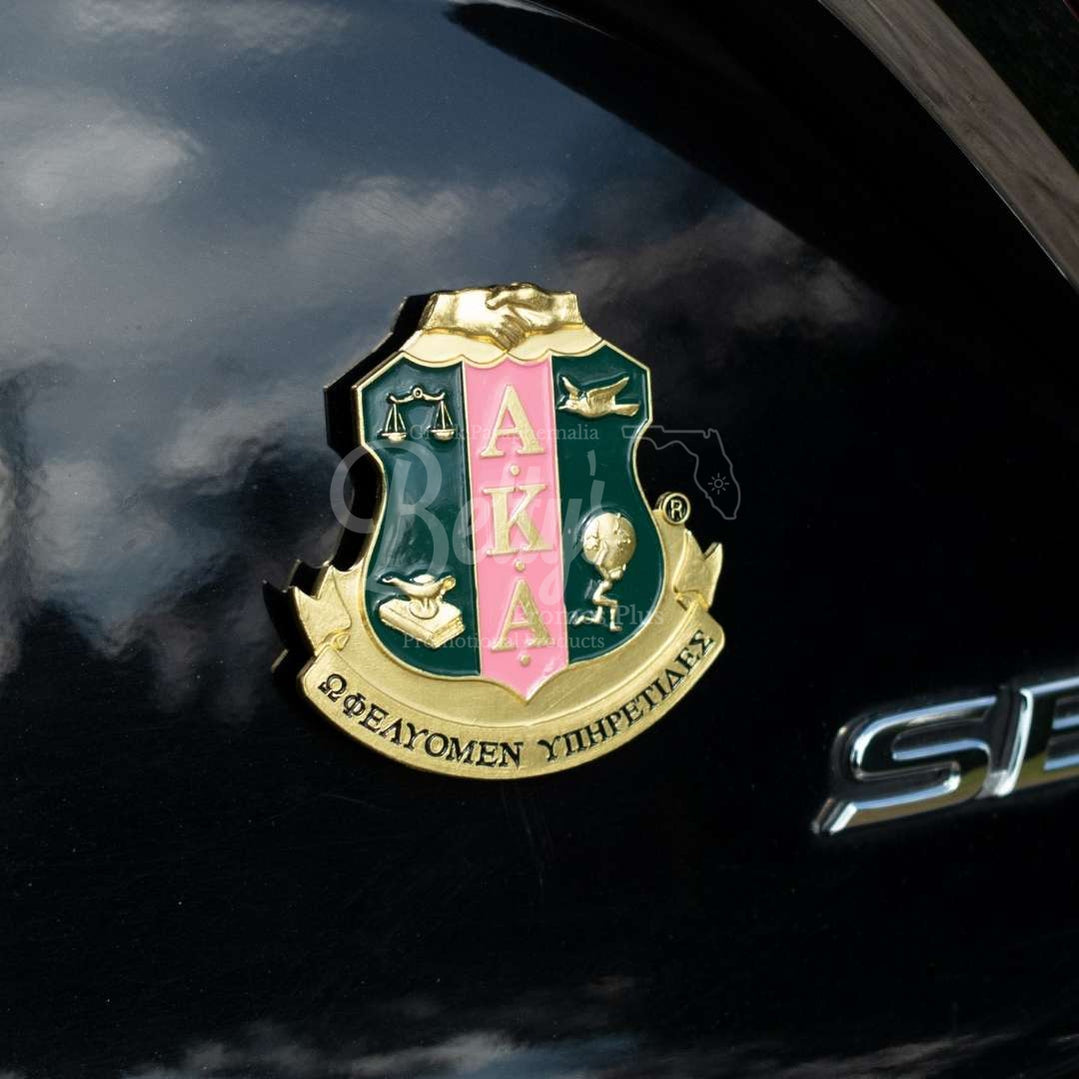 Alpha Kappa Alpha AKA Shield Auto Decal AKA Crest Decal Sticker Car EmblemShield-Betty's Promos Plus Greek Paraphernalia