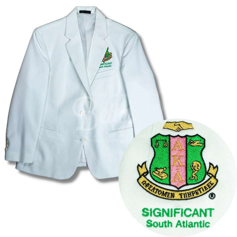 Alpha Kappa Alpha AKA Significant South Atlantic Region Blazer, AKA Sport Coat with AKA Shield-Betty's Promos Plus Greek Paraphernalia