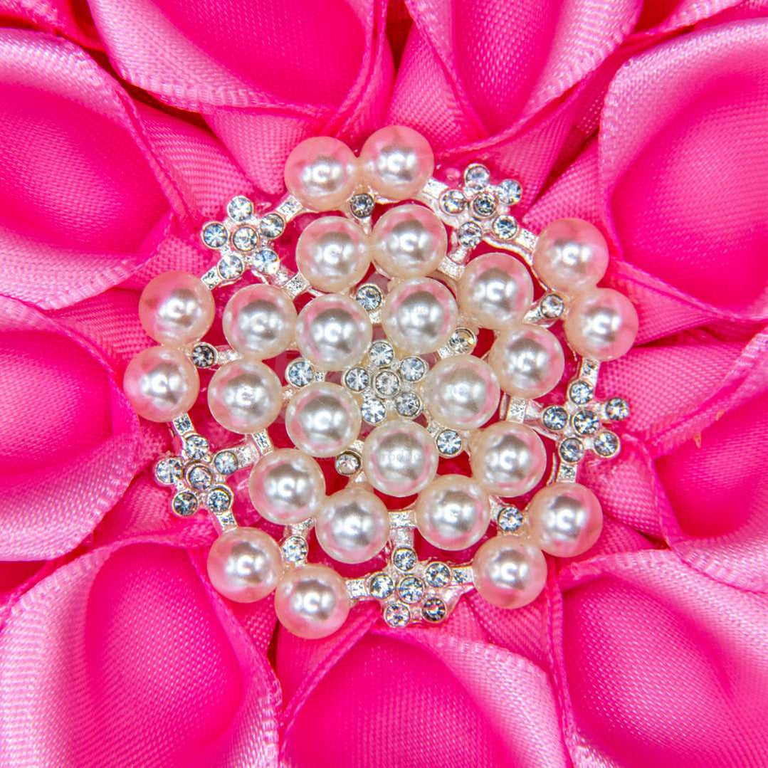 Alpha Kappa Alpha AKA Silk Flower Brooch – Betty's Promos Plus, LLC