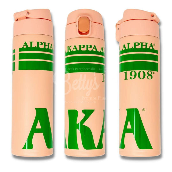 Alpha Kappa Alpha AKA 750ml Plastic Water Bottle with Flip Straw