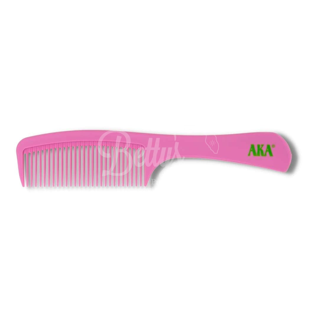 Alpha Kappa Alpha AKA Unbreakable Detangling Hair CombPink-Betty's Promos Plus Greek Paraphernalia