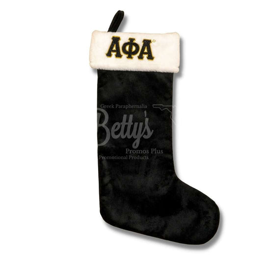 Alpha Phi Alpha ΑΦΑ Christmas StockingBlack-Betty's Promos Plus Greek Paraphernalia