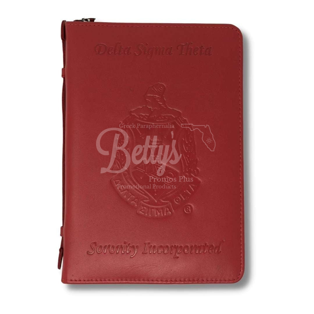 Delta Sigma Theta ΔΣΘ Embossed Ritual CoverRed-Betty's Promos Plus Greek Paraphernalia