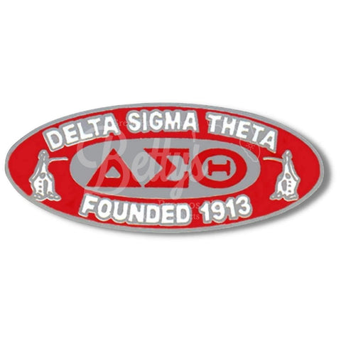 Delta Sigma Theta ΔΣΘ "Founded 1913" Sorority Lapel PinRed-Betty's Promos Plus Greek Paraphernalia