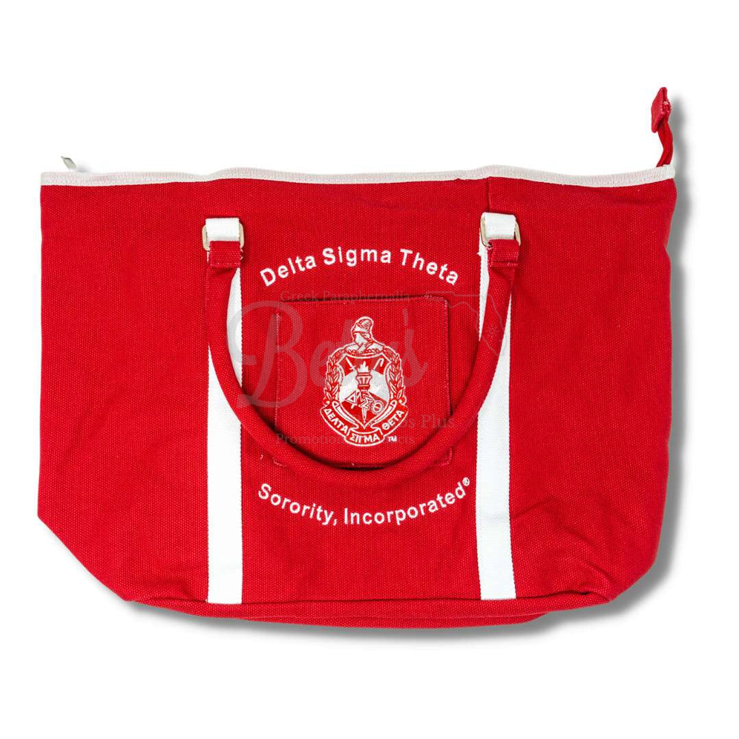 Sorority LARGE CANVAS BAG WITH ZIPPER CLOSURE