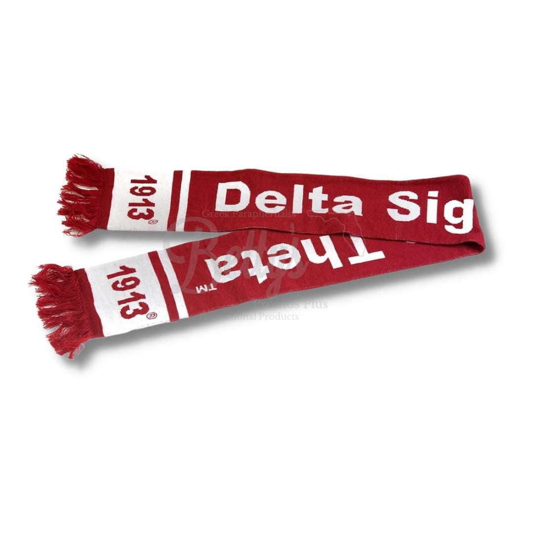 Delta Sigma Theta ΔΣΘ Sorority Knit ScarfRed-Betty's Promos Plus Greek Paraphernalia