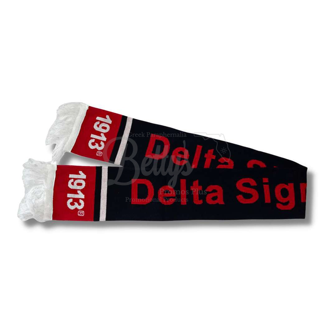 Delta Sigma Theta ΔΣΘ Sorority Knit ScarfBlack-Betty's Promos Plus Greek Paraphernalia