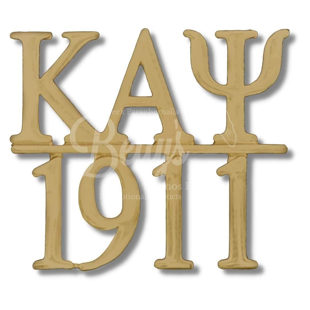 Kappa Alpha Psi ΚΑΨ 1911 Greek Lapel PinGold-Betty's Promos Plus Greek Paraphernalia