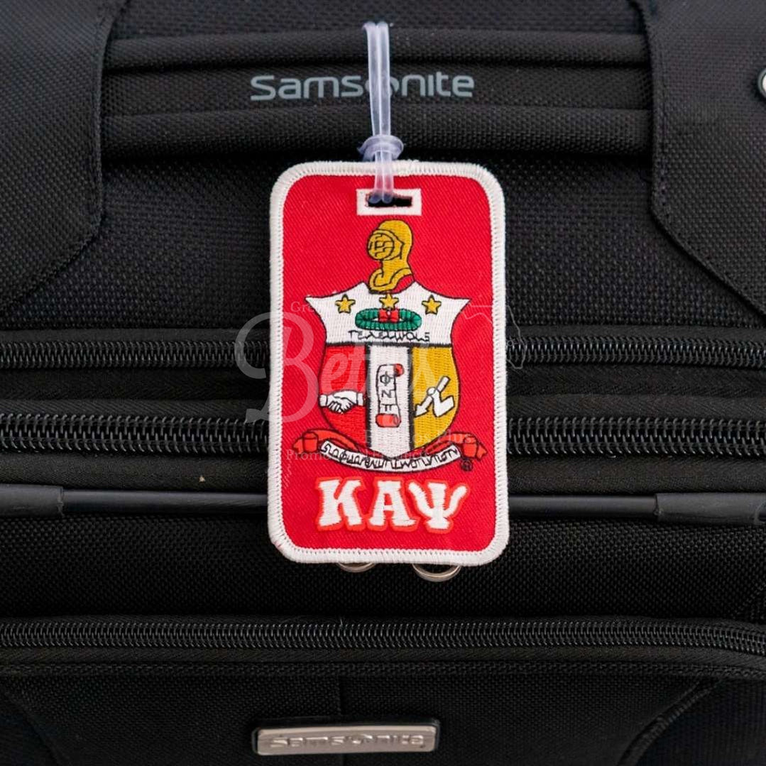 Kappa Alpha Psi ΚΑΨ Embroidered Luggage Tag-Betty's Promos Plus Greek Paraphernalia
