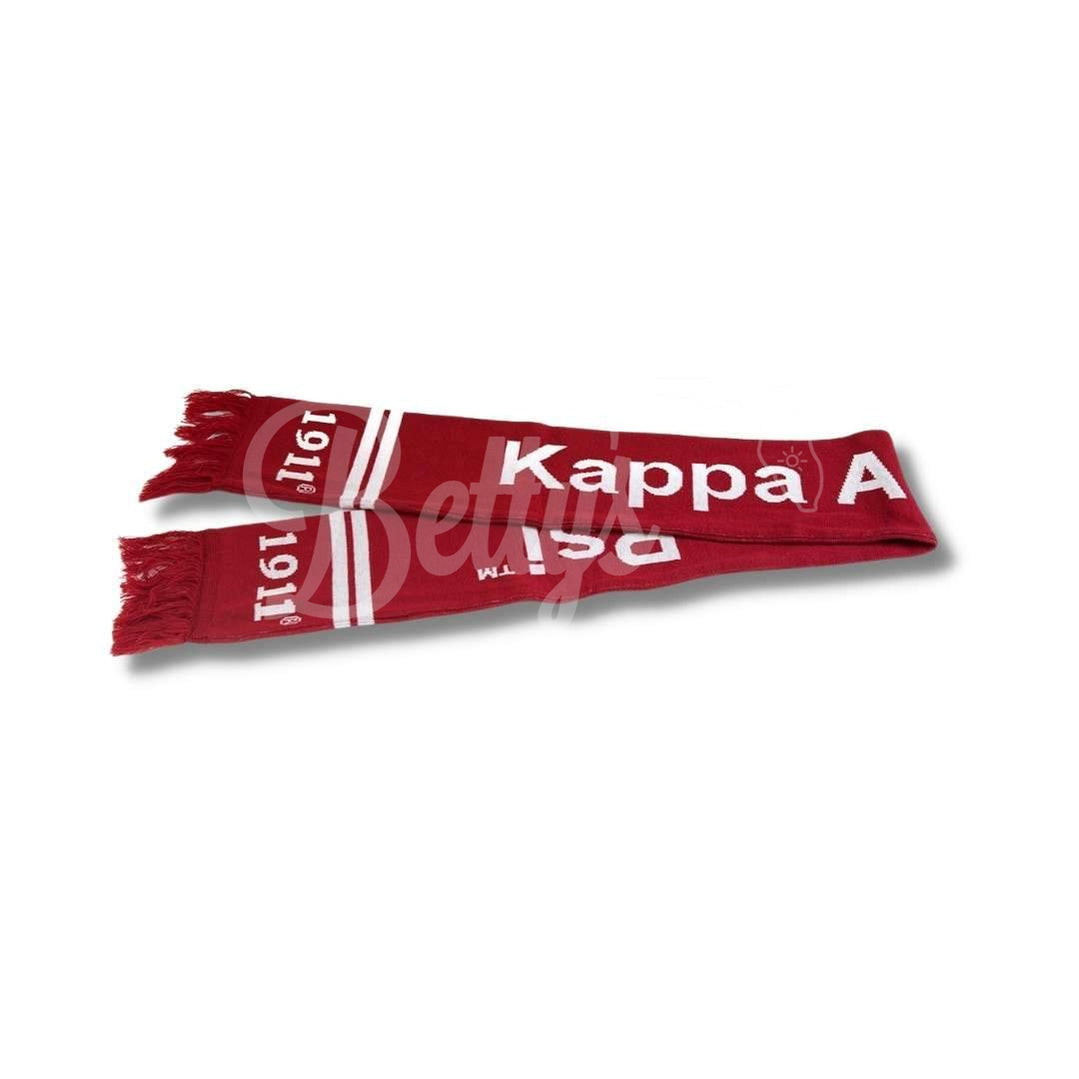 Kappa Alpha Psi ΚΑΨ Fraternity Knit ScarfRed-Betty's Promos Plus Greek Paraphernalia