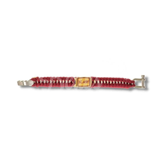 Kappa Alpha Psi ΚΑΨ Paracord Survival BraceletRed-Betty's Promos Plus Greek Paraphernalia