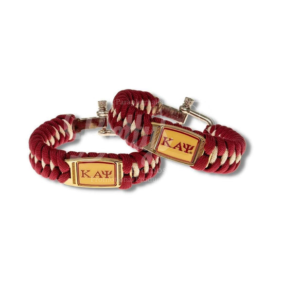 Kappa Alpha Psi ΚΑΨ Paracord Survival BraceletRed-Betty's Promos Plus Greek Paraphernalia