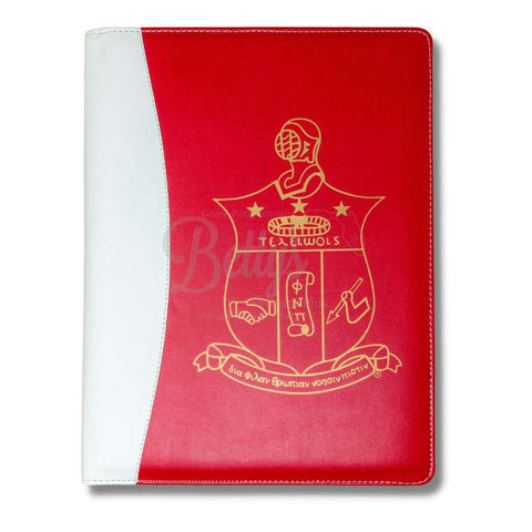 Kappa Alpha Psi KAΨ Shield Business Padfolio Portfolio with Legal PadRed-Betty's Promos Plus Greek Paraphernalia