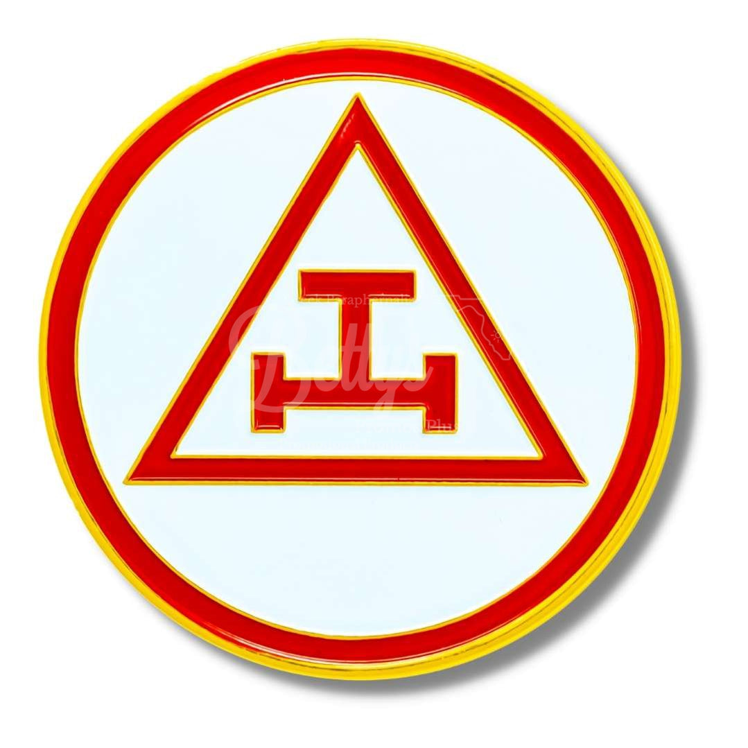 Mason Masonic Triple Tau Royal Arch Symbol Freemason Lapel PinGold-Betty's Promos Plus Greek Paraphernalia