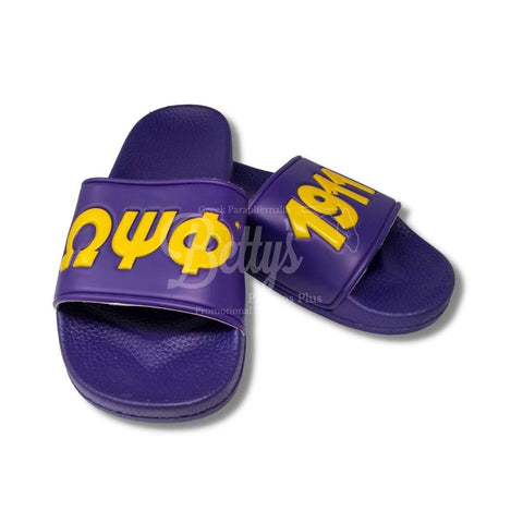 Omega Psi Phi ΩΨΦ Sandals with Drawstring Travel Bag-Betty's Promos Plus Greek Paraphernalia