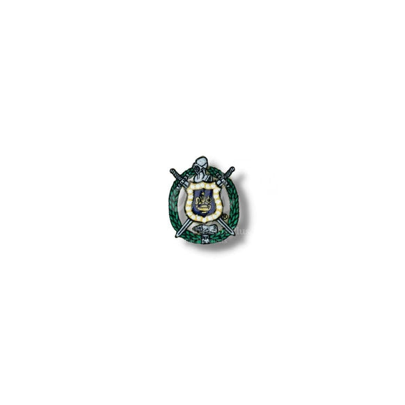 Omega Psi Phi ΩΨΦ Shield Iron-on Embroidery PatchSmall - 3