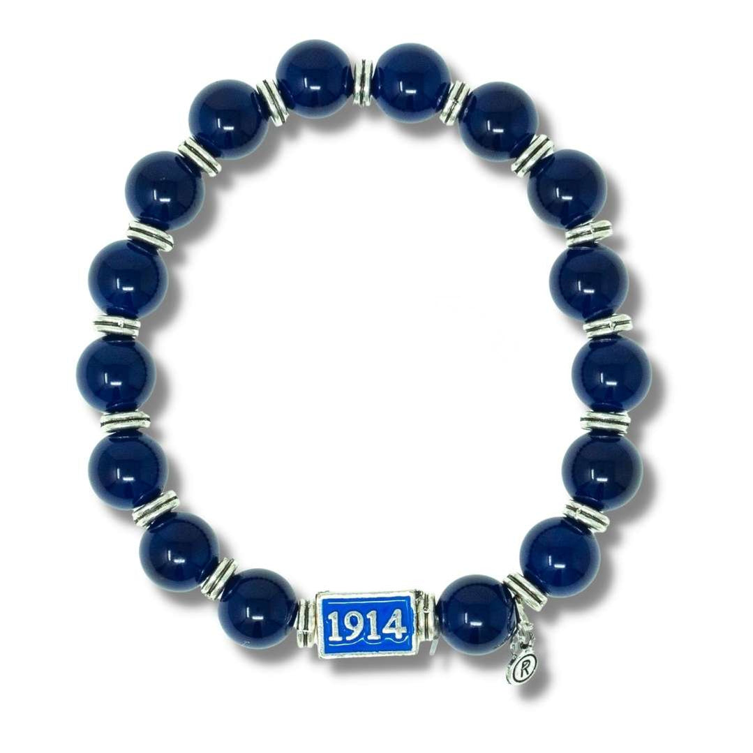Phi Beta Sigma ΦΒΣ Royalty Beaded BraceletBlue-Betty's Promos Plus Greek Paraphernalia