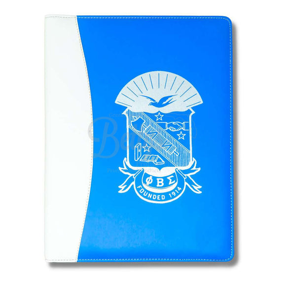 Phi Beta Sigma ΦΒΣ Shield Business Padfolio Portfolio with Legal PadBlue-Betty's Promos Plus Greek Paraphernalia