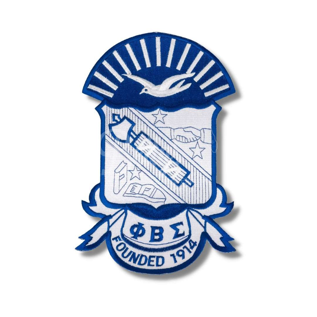 Phi Beta Sigma ΦΒΣ Shield Fraternity Iron-On PatchLarge - 10