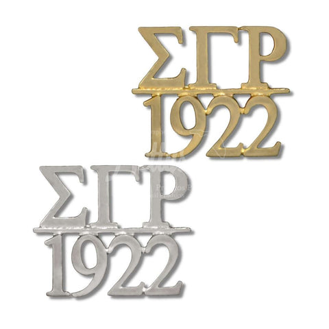 Sigma Gamma Rho "ΣΓΡ 1922" Greek Sorority Lapel Pin-Betty's Promos Plus Greek Paraphernalia