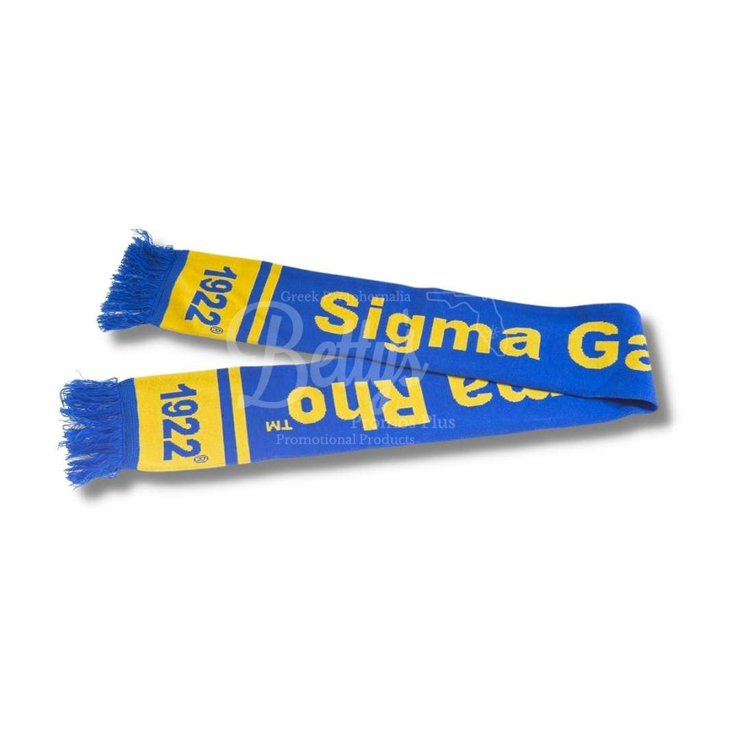 Sigma Gamma Rho ΣΓΡ 1922 Sorority Knit ScarfBlue-Betty's Promos Plus Greek Paraphernalia