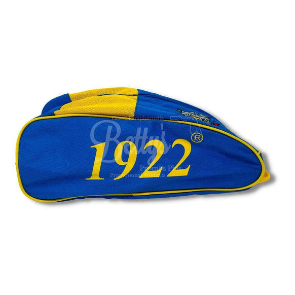 Sigma Gamma Rho ΣΓΡ Canvas Shoe Bag with Zippered MeshBlue-Betty's Promos Plus Greek Paraphernalia