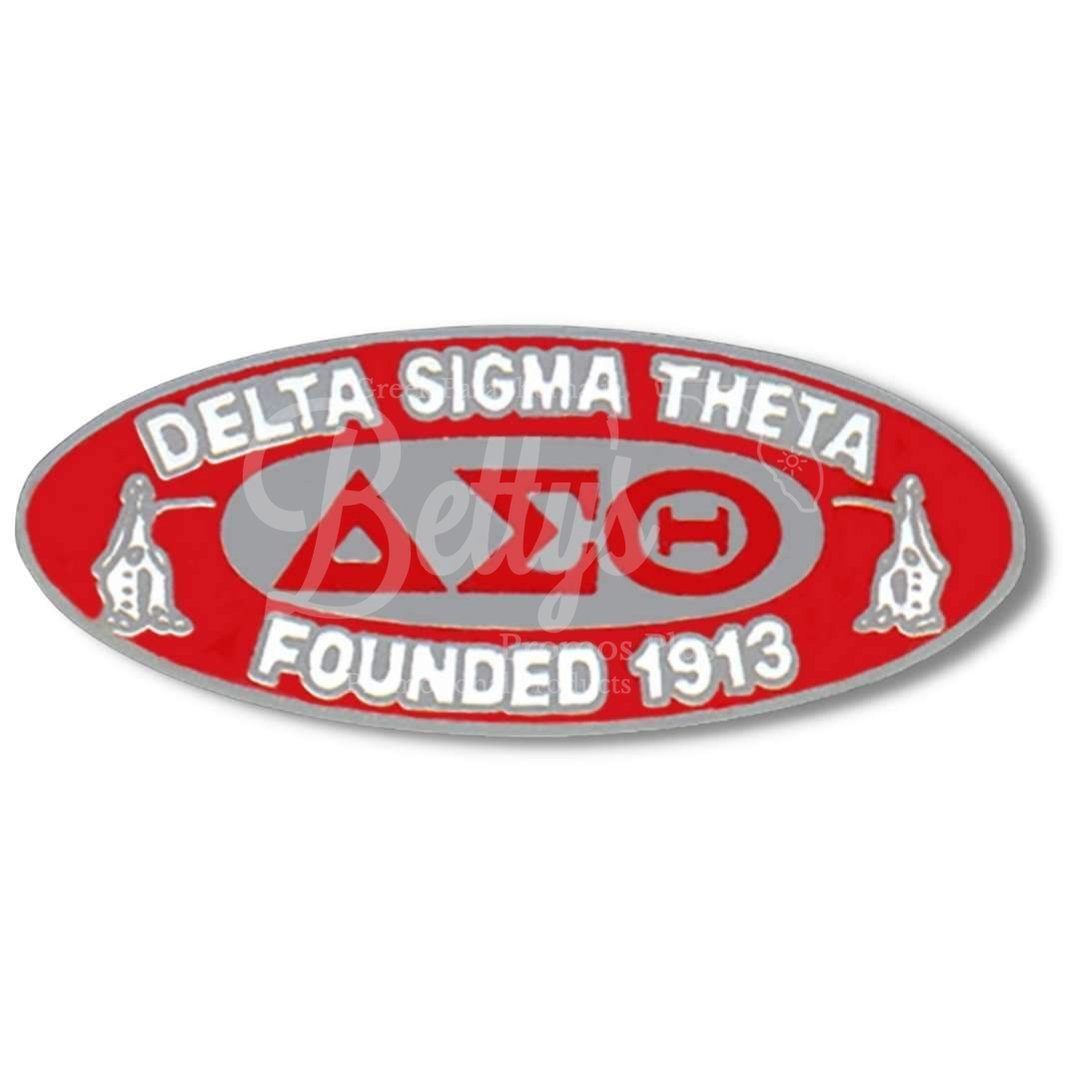 Delta Sigma Theta ΔΣΘ Founded 1913 Sorority Lapel Pin-Red-Delta Sigma Theta Paraphernalia-Delta Sigma Theta Lapel Pin-Betty's Promos Plus