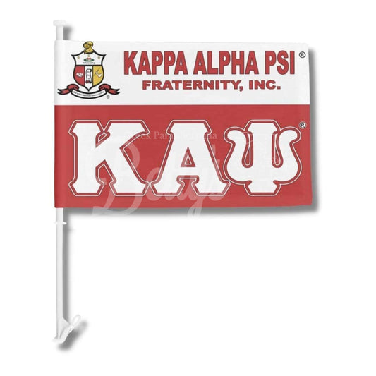 Kappa Alpha Psi ΚΑΨ 2-sided 12.5"x18" Car Flag-18"x12.5"-Kappa Alpha Psi Paraphernalia-Kappa Alpha Psi Car Flag-Betty's Promos Plus