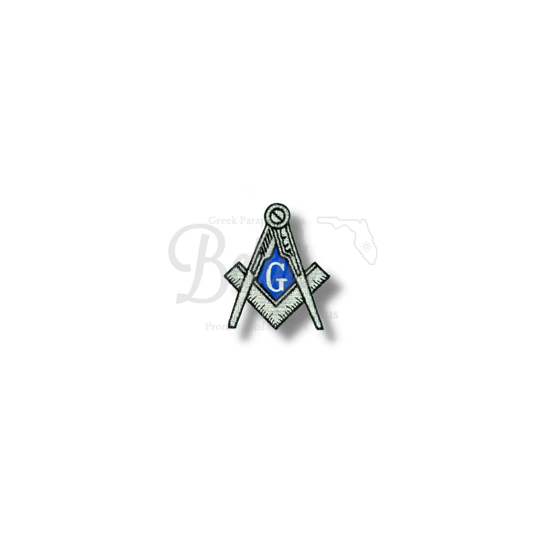 Mason Freemason Shield Iron-on Embroidered Patch-Small - 3