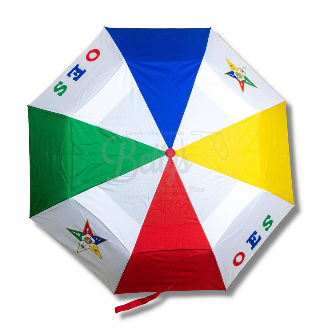 Order of Eastern Star OES Carbon Fiber Umbrella-Order of Eastern Star Paraphernalia-Order of Eastern Star Umbrellas-Betty's Promos Plus