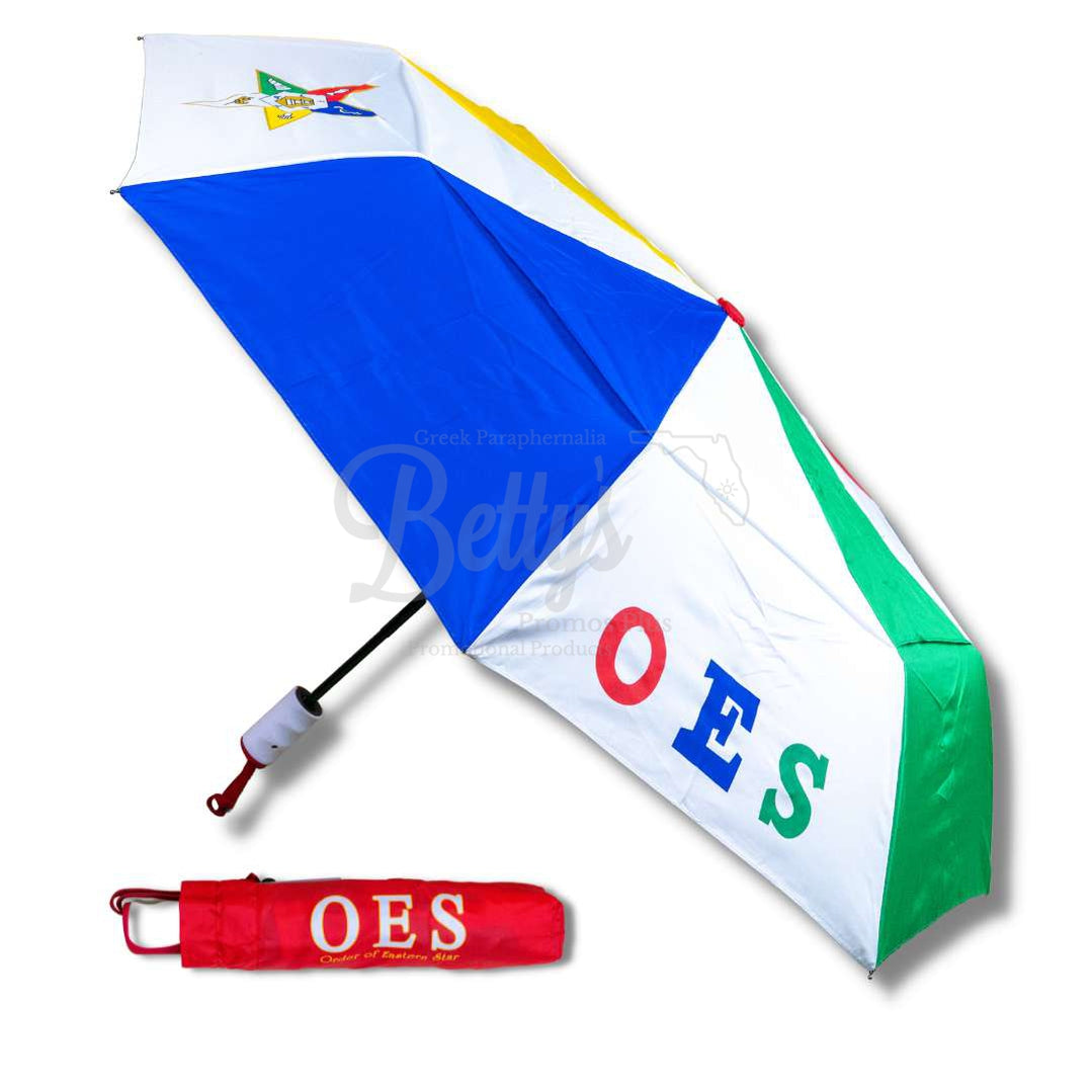 Order of Eastern Star OES Carbon Fiber Umbrella-Red-Order of Eastern Star Paraphernalia-Order of Eastern Star Umbrellas-Betty's Promos Plus